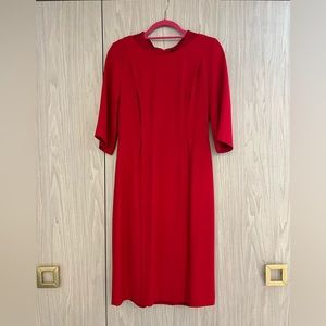 Pink Tartan Red Dress